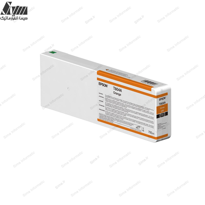 کارتریج چاپگر عریض (پلاتر) اپسون  700 میلی لیتر - T804A Orange -  P-6000-7000-8000-9000