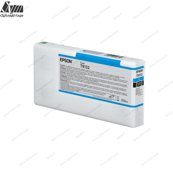 کارتریج چاپگر حرفه ای اپسون 200 میلی لیتر - T9132 Cyan -  P-5000