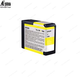 کارتریج چاپگر حرفه ای اپسون 80 میلی لیتر T5804 Yellow Epson Stylus Pro 3800-3880